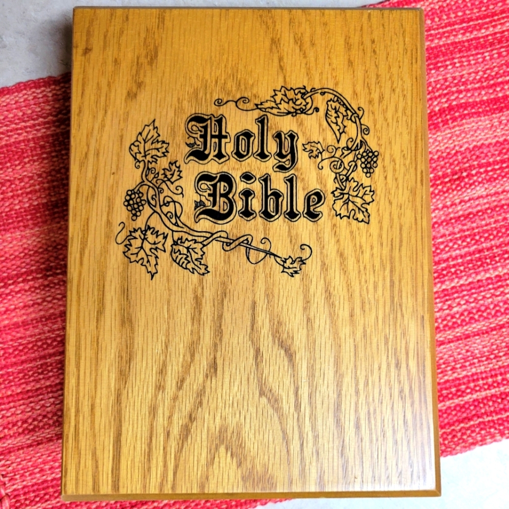 Vintage Used Holy Bible Bible box has been used so there imperfect